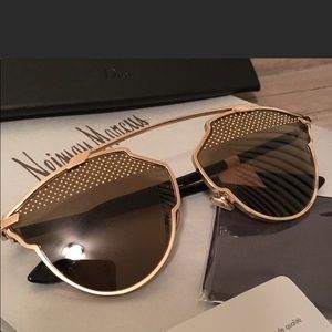Christian Dior So Real Gold Stud Sunglasses